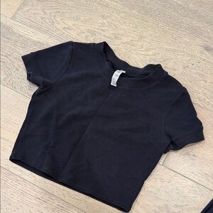 ALO Yoga Black thermal crop top